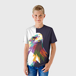 Футболка детская Орел-птица гордая, цвет: 3D-принт — фото 2