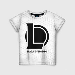 Детская футболка League of Legends glitch на светлом фоне