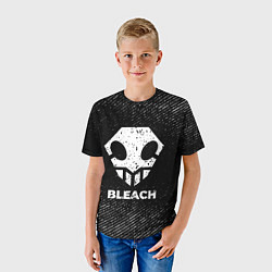 Футболка детская Bleach с потертостями на темном фоне, цвет: 3D-принт — фото 2