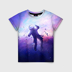 Детская футболка Космонавт в безвоздушном пространстве