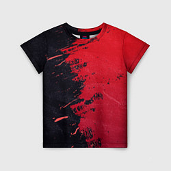 Детская футболка Черное и красное