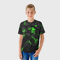 Футболка детская Razer green neon, цвет: 3D-принт — фото 2