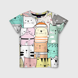 Детская футболка Котики и кошечки