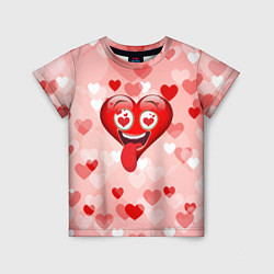Детская футболка Безумное сердце