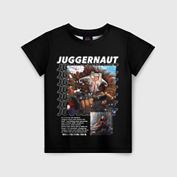 Футболка детская Juggernaut надписи, цвет: 3D-принт