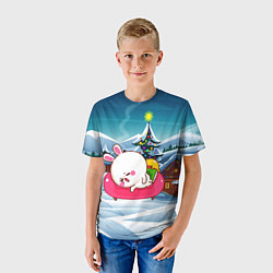 Футболка детская Зайчик на диване, цвет: 3D-принт — фото 2