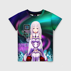 Футболка детская Re: Zero - Emilia, цвет: 3D-принт