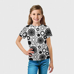 Футболка детская Абстрактные круги, цвет: 3D-принт — фото 2