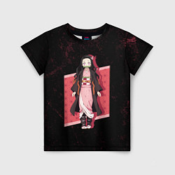 Детская футболка Персонаж Незуко Камадо - Клинок, рассекающий демон