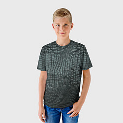 Футболка детская Кожа крокодила - fashion, цвет: 3D-принт — фото 2