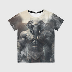 Детская футболка Накаченный слон
