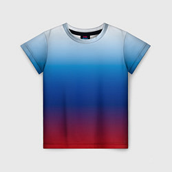 Детская футболка Триколор Росии - градиент