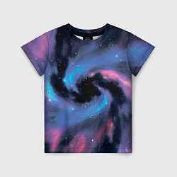 Детская футболка Ручная роспись галактики акварелью