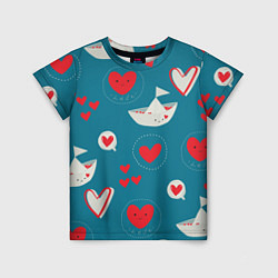 Детская футболка Корабль любви