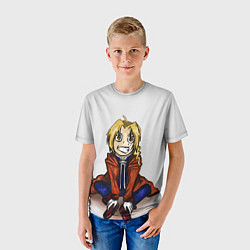 Футболка детская Эдвард сидит, цвет: 3D-принт — фото 2