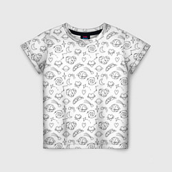Детская футболка Дудлы с темой любви и космоса
