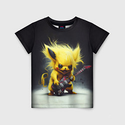 Футболка детская Rocker Pikachu, цвет: 3D-принт