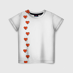Детская футболка Дорожка разбитых сердец - светлый