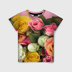 Детская футболка Букет красивых роз
