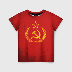 Футболка детская СССР серп и молот, цвет: 3D-принт