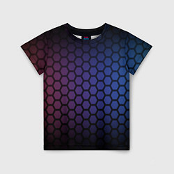 Детская футболка Abstract hexagon fon