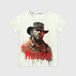 Футболка детская Arthur Morgan painting, цвет: 3D-принт
