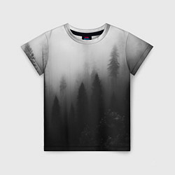Детская футболка Красивый туманный лес