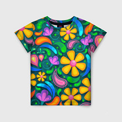 Детская футболка Мандала на энергию - цветы