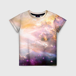 Детская футболка Аморфное абстрактное космическое красочное небо