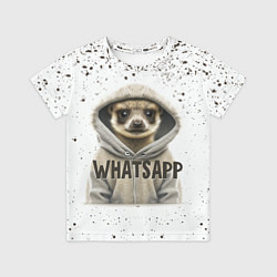 Футболка детская Meerkats whatsapp, цвет: 3D-принт