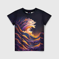 Детская футболка Красочная волна