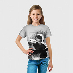 Футболка детская Тэхён и его тень, цвет: 3D-принт — фото 2