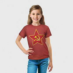 Футболка детская Советская звезда, цвет: 3D-принт — фото 2