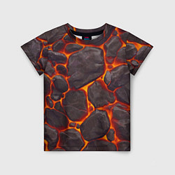 Детская футболка Каменная лава