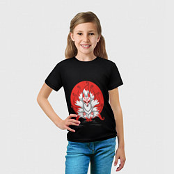 Футболка детская Иллюстрация кицунэ, цвет: 3D-принт — фото 2