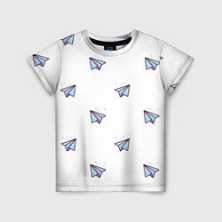 Детская футболка Бумажные самолетики