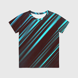 Футболка детская Stripes line neon color, цвет: 3D-принт