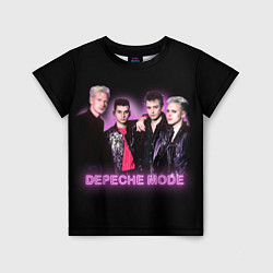 Футболка детская 80s Depeche Mode neon, цвет: 3D-принт