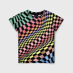 Детская футболка Colorful avant-garde chess pattern - fashion