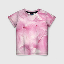Детская футболка Розовые перышки