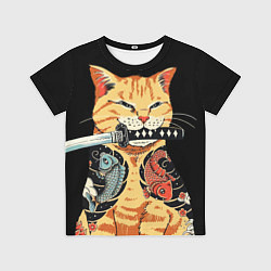 Футболка детская Yakuza tattoo cat, цвет: 3D-принт