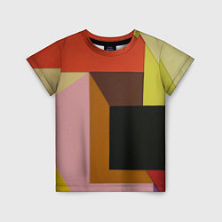 Детская футболка Геометрическое множество разноцветных фигуры