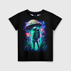 Детская футболка Подводный мир и человек с рюкзаком