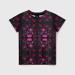 Детская футболка Ярко-розовые неоновые лилии