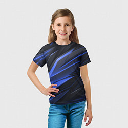 Футболка детская Абстракия плит, цвет: 3D-принт — фото 2