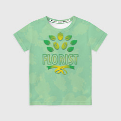 Футболка детская Florist, цвет: 3D-принт