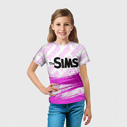 Футболка детская The Sims pro gaming: символ сверху, цвет: 3D-принт — фото 2