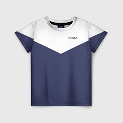 Детская футболка FIRM бело-синий