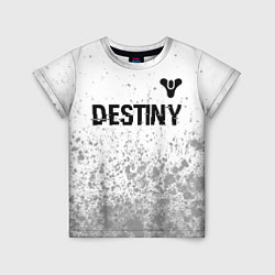 Детская футболка Destiny glitch на светлом фоне: символ сверху