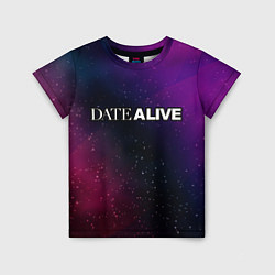 Детская футболка Date A Live gradient space